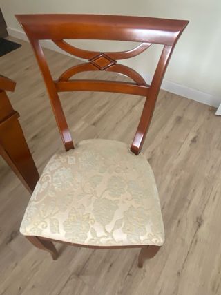 Mesa Comedor Madera Maciza y 6 Sillas