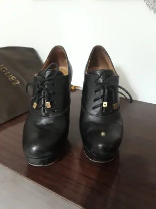 Botines Adolfo Dominguez Talla 38 Negros
