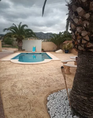 Pavimento de hormigón impreso