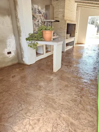 Pavimento de hormigón impreso