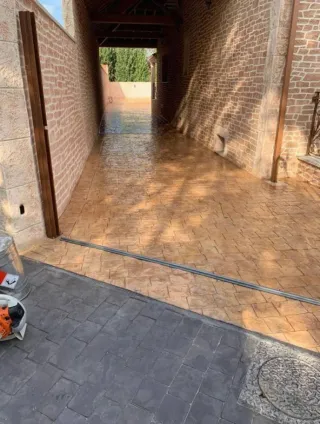 Pavimento de hormigón impreso