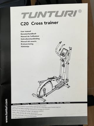 Bicicleta Elíptica Tunturi C20 Cross Trainer