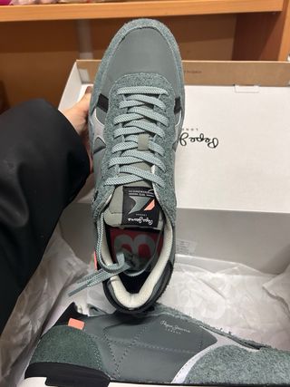 Zapatillas Pepe Jeans Hombre Verde/Plata
