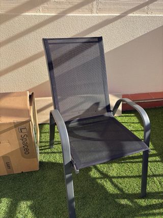 2 Sedie da Terrazza in Metallo per Giardino