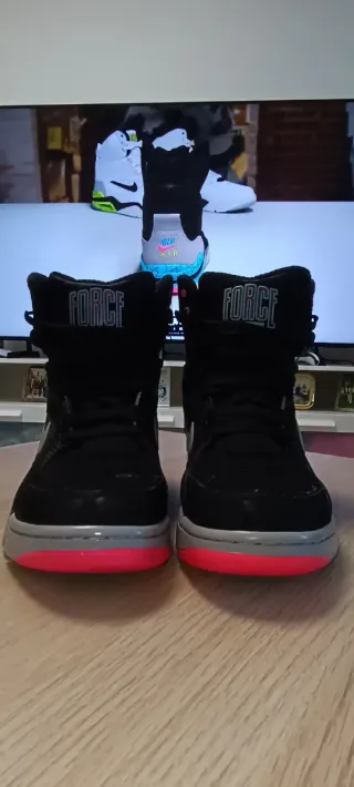 Zapatillas Nike Air Flight Mid Negras y Turquesa