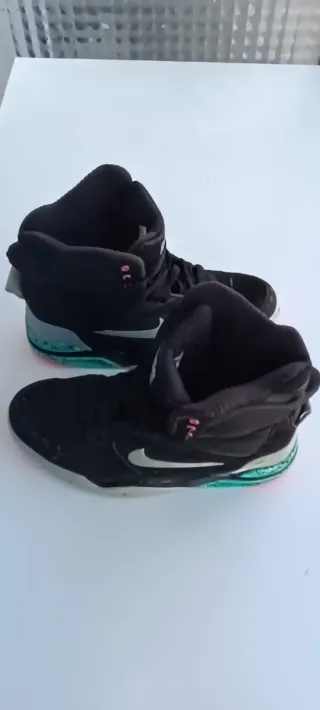 Zapatillas Nike Air Flight Mid Negras y Turquesa