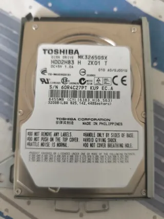 Disco Duro Toshiba 320GB MK3265GSX