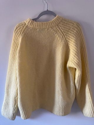 Jersey Zara Punto Amarillo Talla M