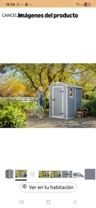 Caseta de jardín 4x6 tf