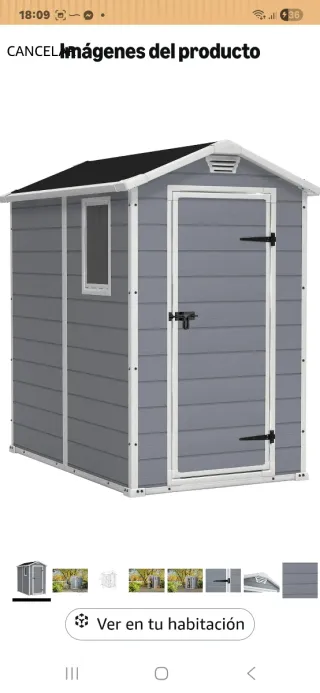 Caseta de jardín 4x6 tf