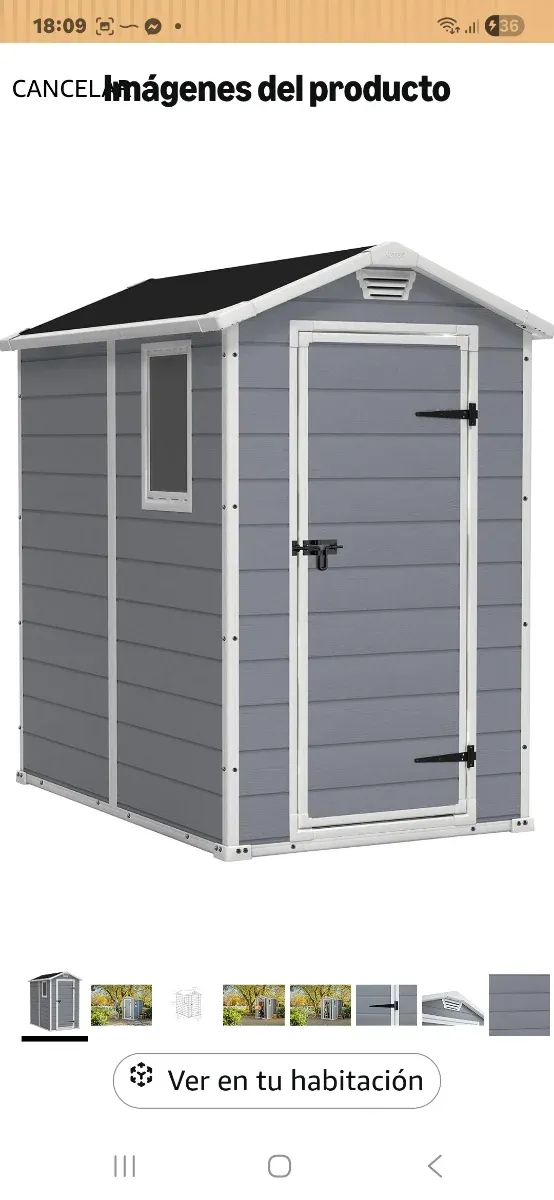 Caseta de jardín 4x6 tf