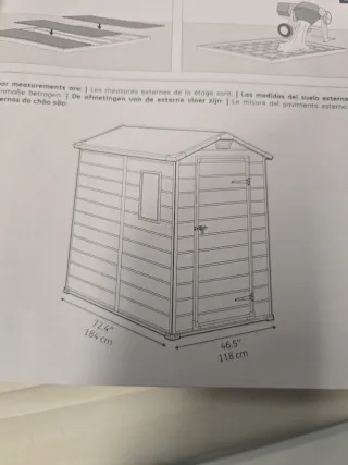Caseta de jardín 4x6 tf