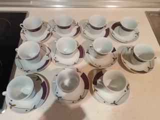 Juego de café 11 servicios porcelana