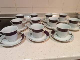 Juego de café 11 servicios porcelana