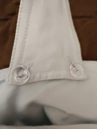 Top bustier vintage azzurro