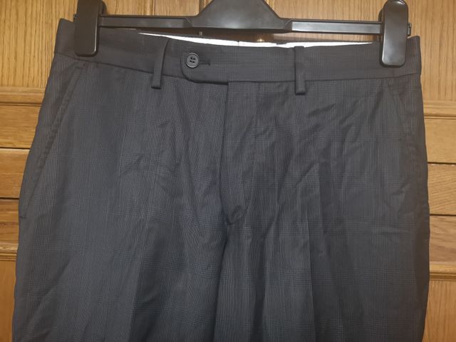 Pantalón de traje Zara Talla 38 Gris