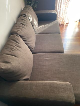 Sofá Chaise Longue 3 plazas marròn