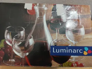 Set Luminarc Copas y Jarra Cristal