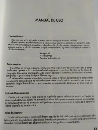 GUÍA DEL CINE CÁTEDRA / CINE MUNDIAL ESPASA.