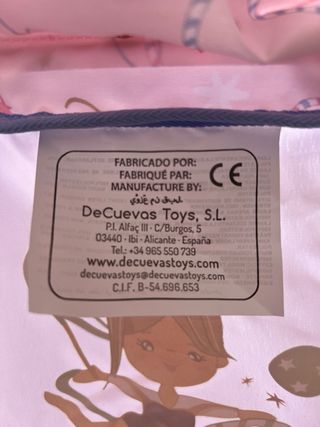 Carrito de muñecas rosa con diseño de gimnasta