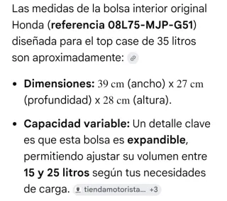 Bolsa Honda Original