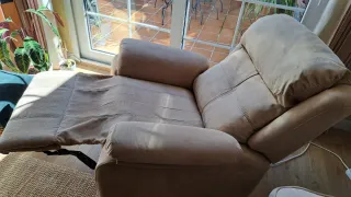 Sillón relax manual beige