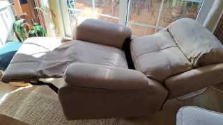 Sillón relax manual beige