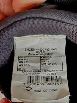 Botas de montaña/trekking negras