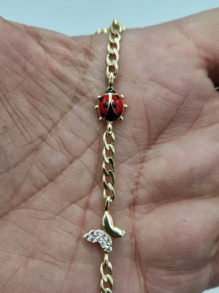 Pulsera de oro 14kt.