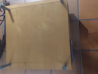 Mesa de centro IKEA cristal y madera