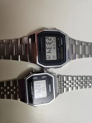 Orologio Casio Argento e Nero