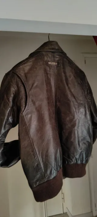 Giubbotto pilota vintage vero pelle