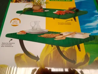 Mesa, balda. Plegable Multiusos Jardín Dicoal
