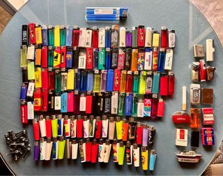 Lote de mecheros usados 150 uds aprox.