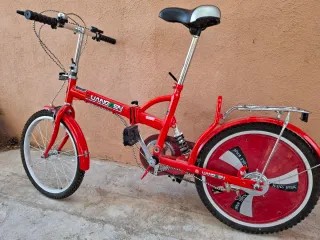 Bicicleta Plegable Roja