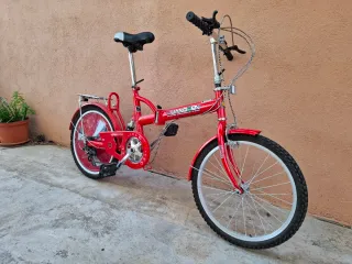 Bicicleta Plegable Roja