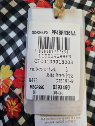 Vestito Rinascimento donna fantasia floreale