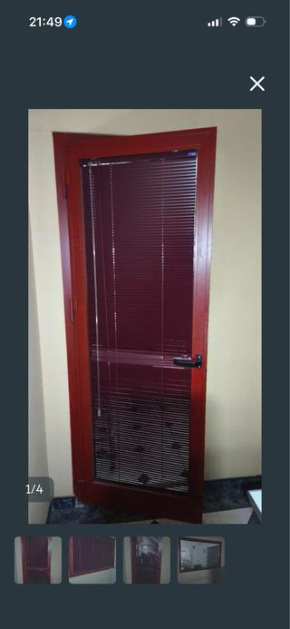 Persiana veneciana de y plástico Granate