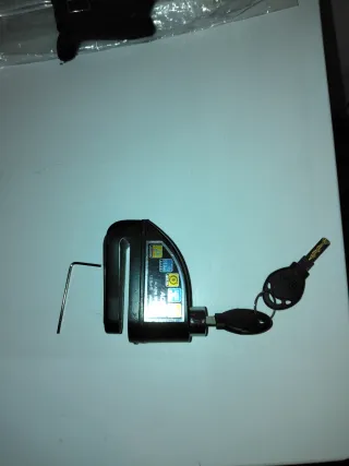 Candado Alarma AGPTEK Moto Disco Negro