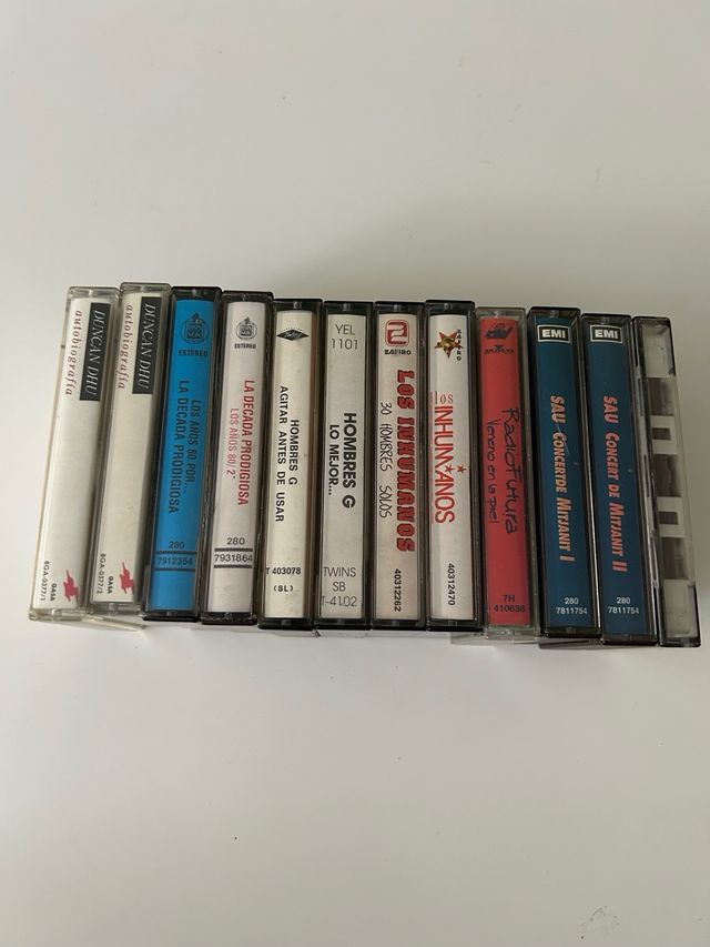 Lote 12 Cassettes Pop Rock Español