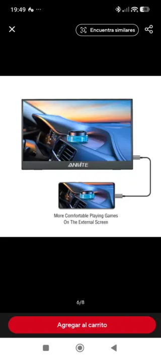 Monitor portatil Táctil 14 ANMITE