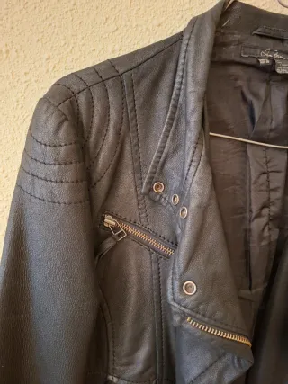 Cazadora Biker Negra