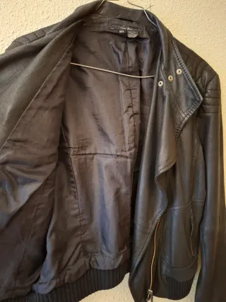 Cazadora Biker Negra