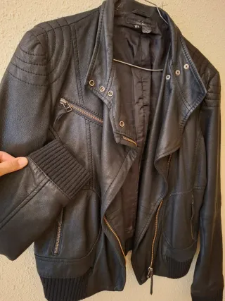 Cazadora Biker Negra