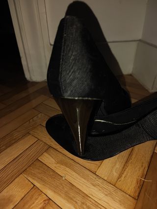 Zapatos de tacón Zara negros talla 37