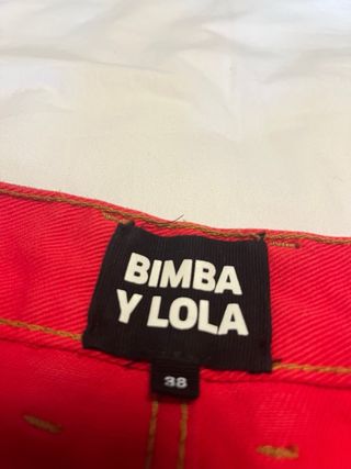 Falda vaquera Bimba y Lola roja T38