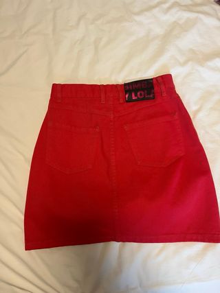 Falda vaquera Bimba y Lola roja T38