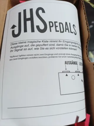 Pedal JHS Buffered Splitter Guitarra