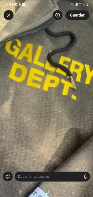 Sudadera Gallery Dept. con cremallera