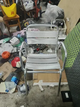 Sillas metálicas de exterior